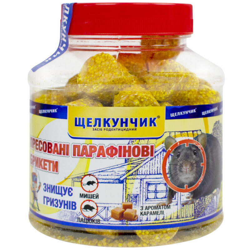 Брикети від щурів і мишей Щелкунчик з ароматом карамелі 320 г