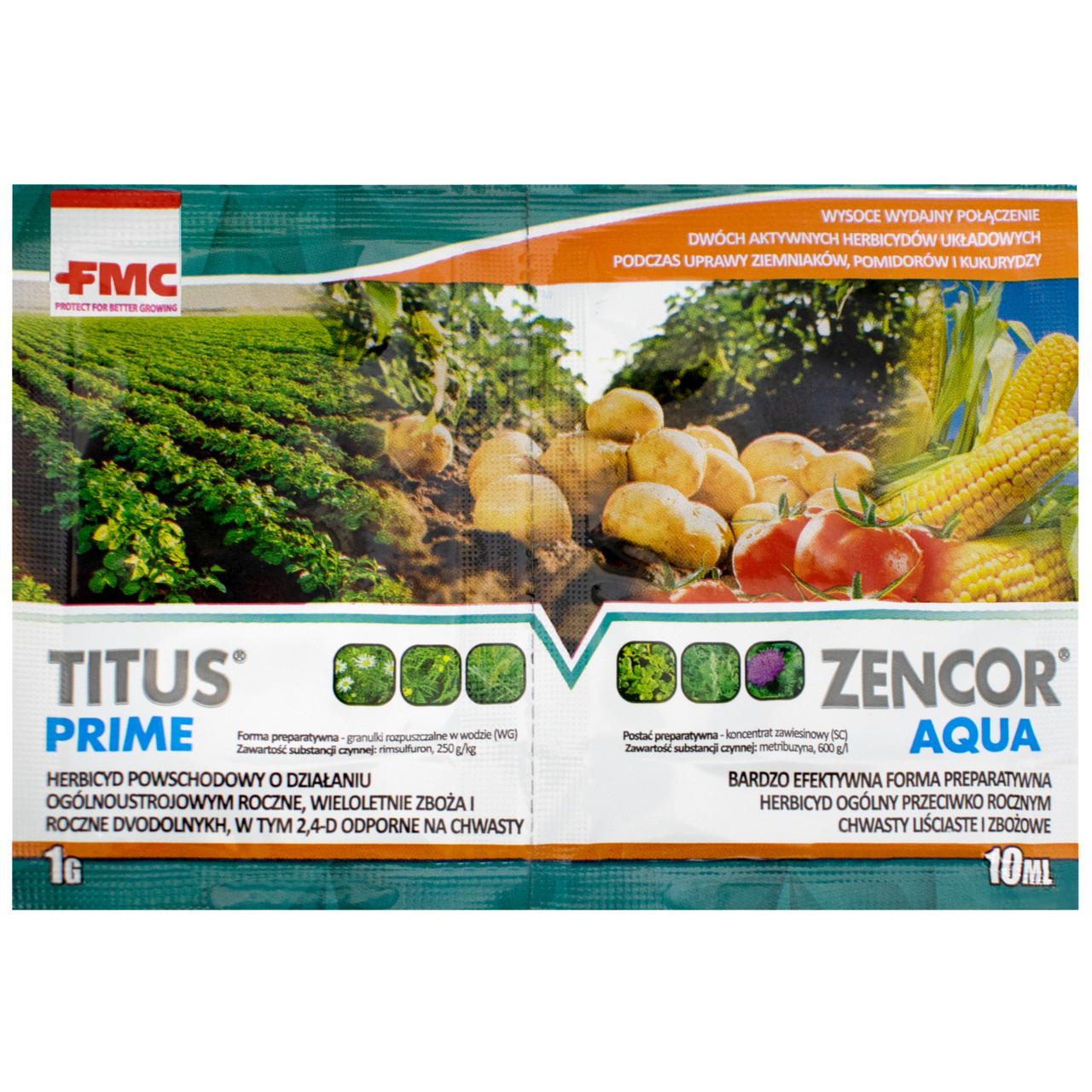 Гербіцид Titus prime 1 г + Zencor aqua 10 мл FMC