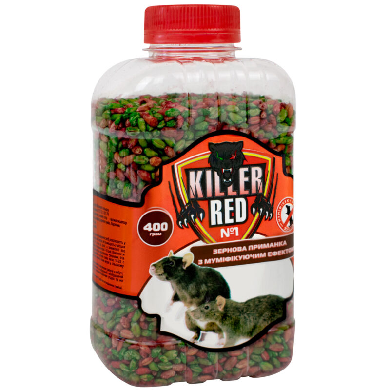 Зерно від щурів і мишей Red Killer мікс 400 г