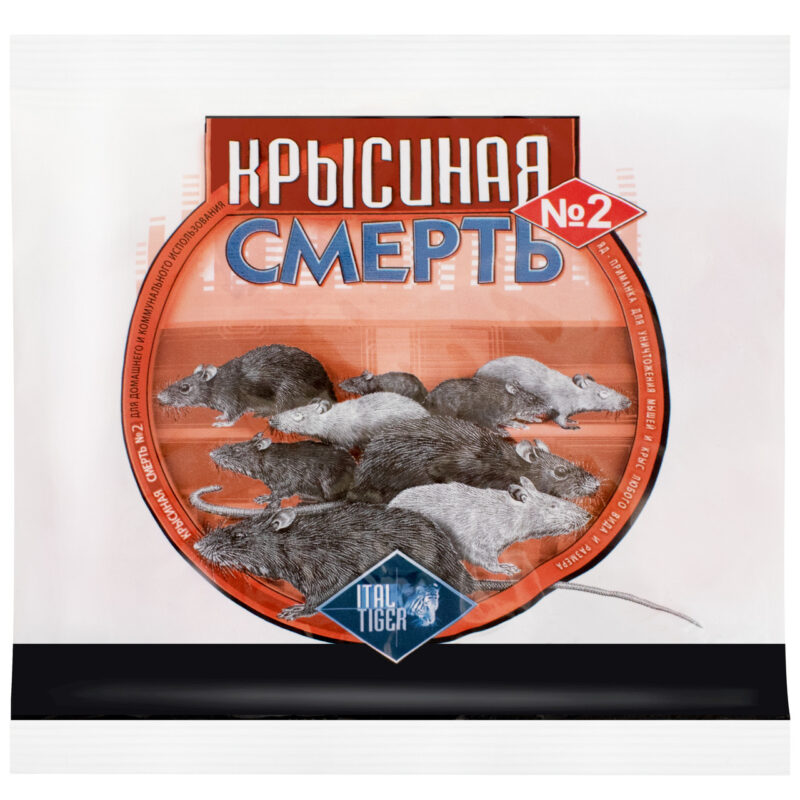 Тісто від щурів і мишей Щуряча смерть No2 200 г Ital tiger